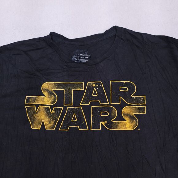 Star Wars Casual Short Sleeve Graphic Pullover Shirt Mens Size 2XL Black - Picture 1 of 11